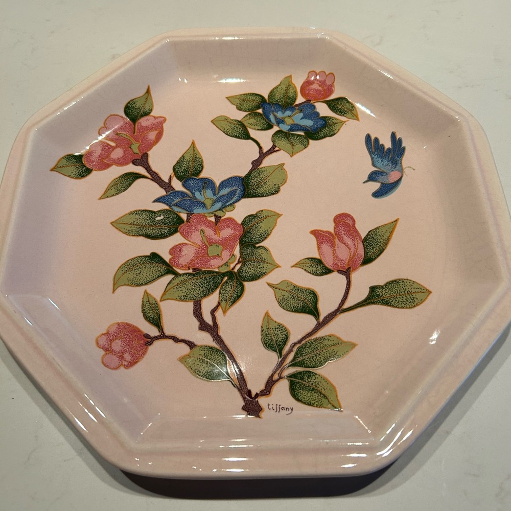 Vintage Tiffany & Co. octagonal cake /dessert plate,  from the 1960s or 70s.